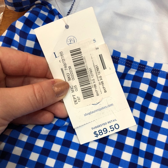 NEW! Lauren James strapless swimsuit; size XS - Picture 3 of 4